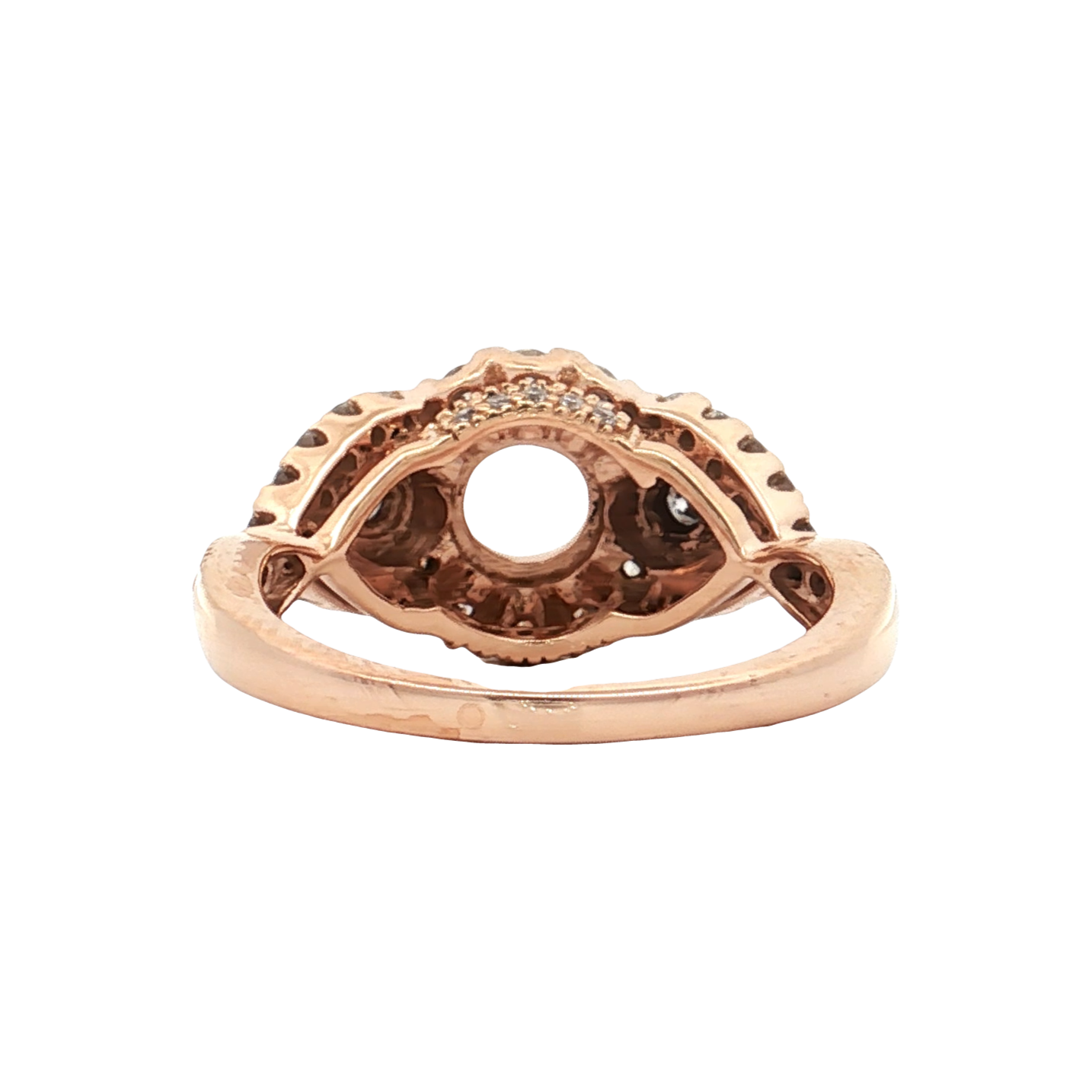 Rose Gold Diamond Bridal Setting