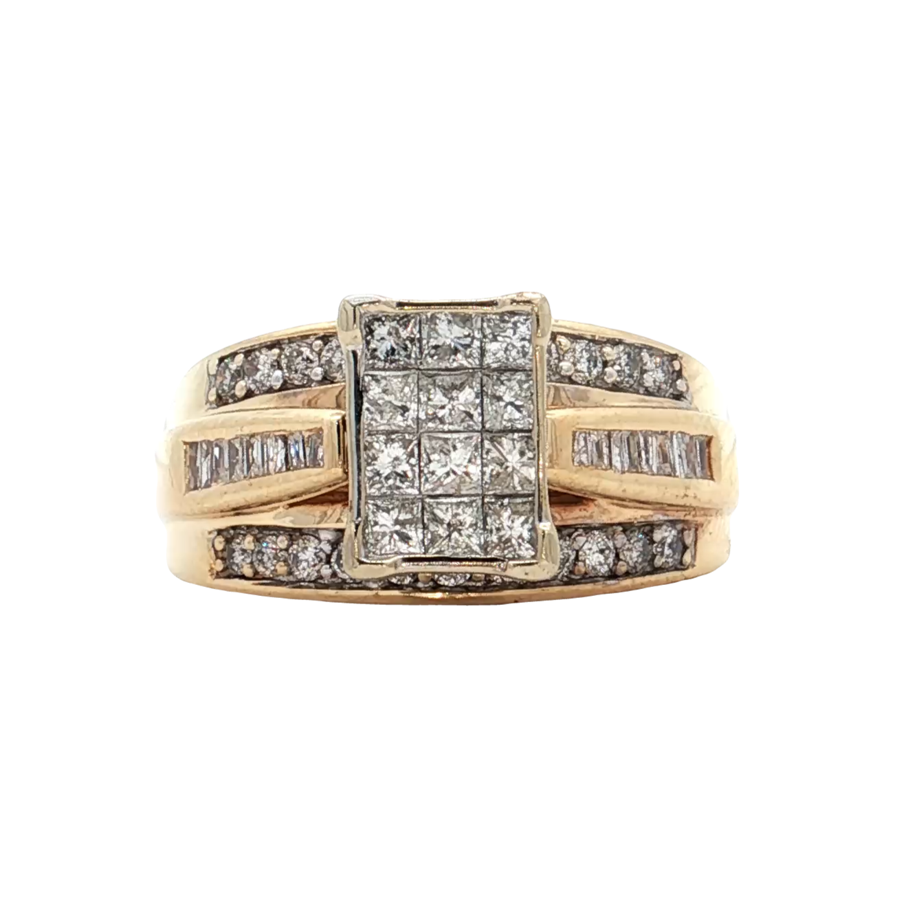 Yellow Gold Diamond Bridal Ring