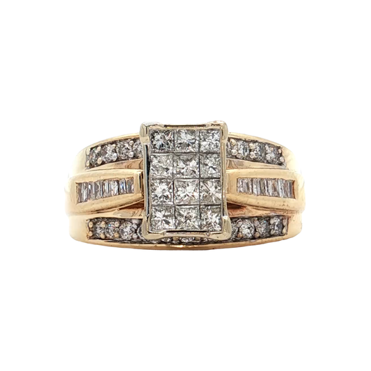 Yellow Gold Diamond Bridal Ring