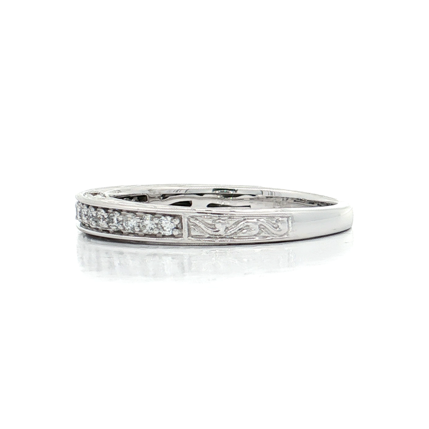 White Gold Diamond Wedding Band