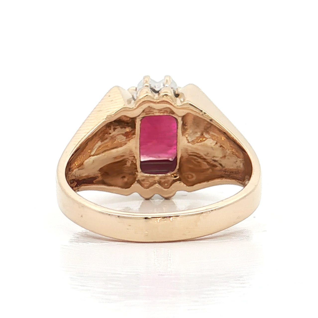 Yellow Gold Ruby & Diamond Ringd