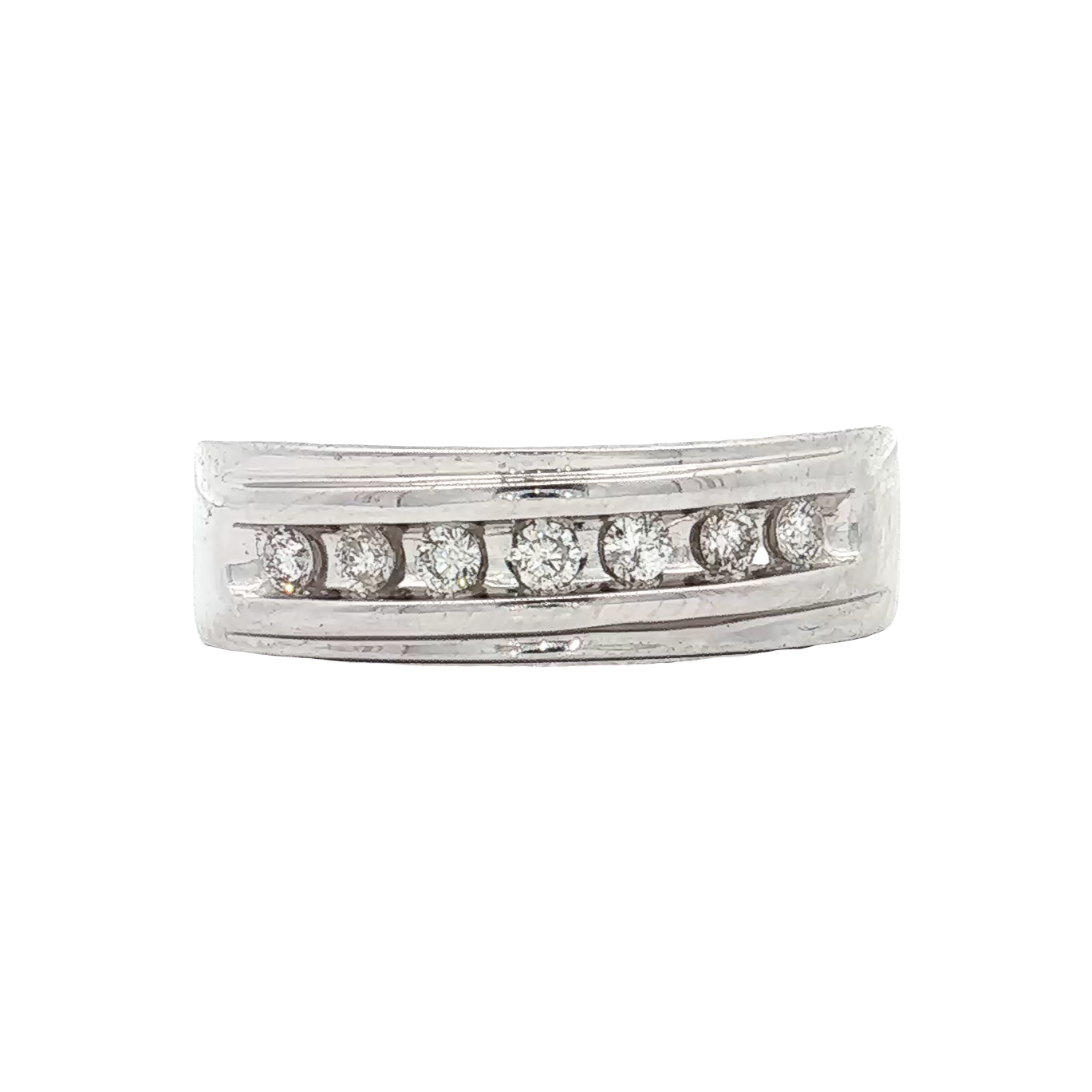 White Gold Diamond Wedding Band