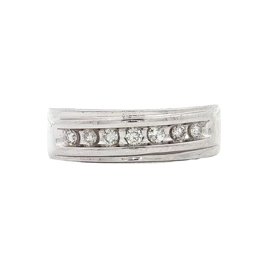 White Gold Diamond Wedding Band