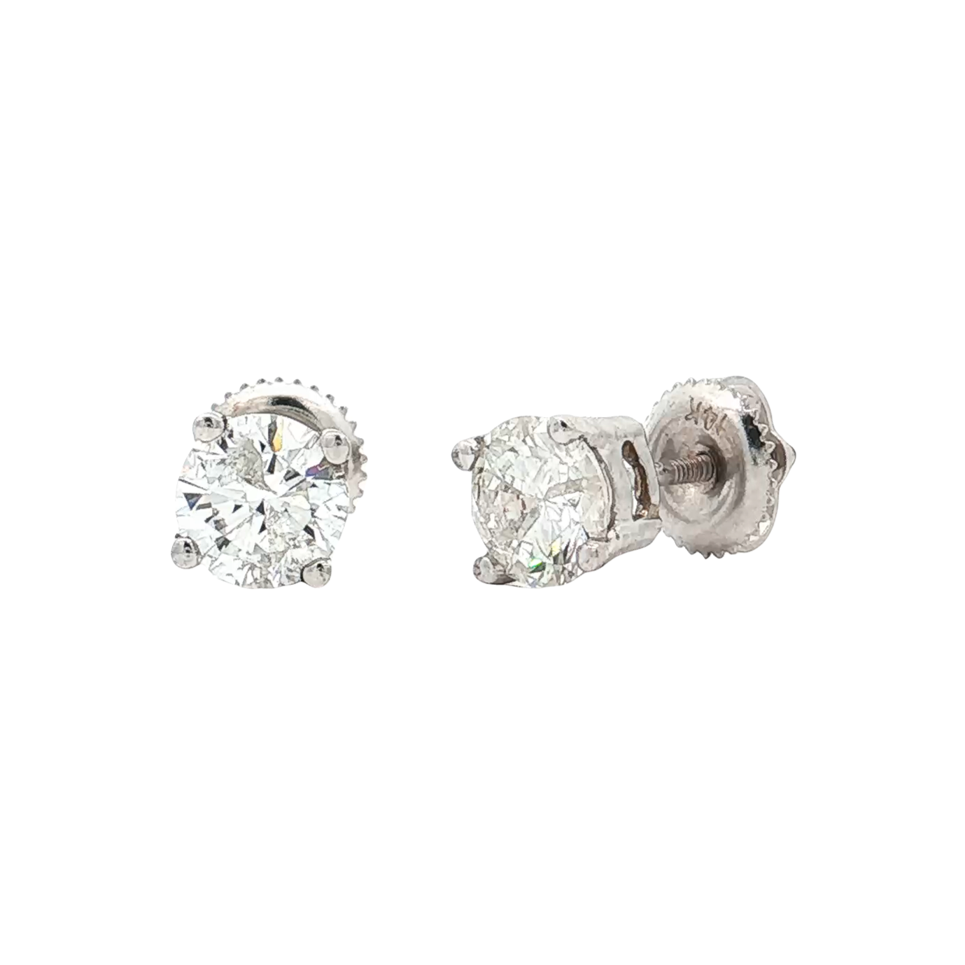 White Gold Diamond Studs