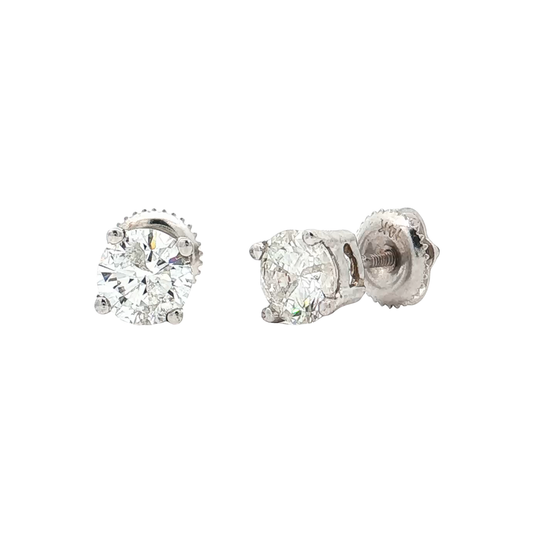 White Gold Diamond Studs