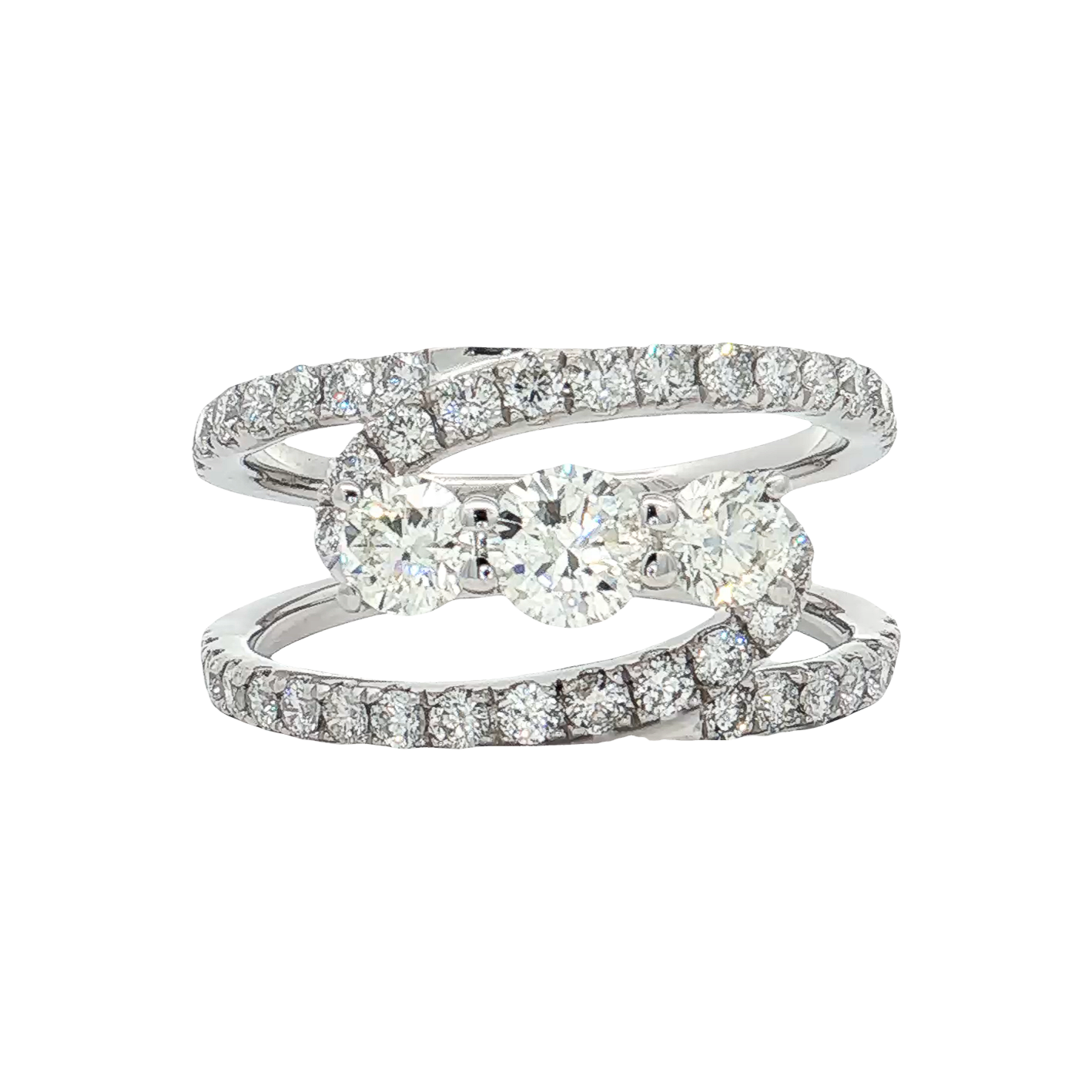 White Gold Diamond Fashion Ring
