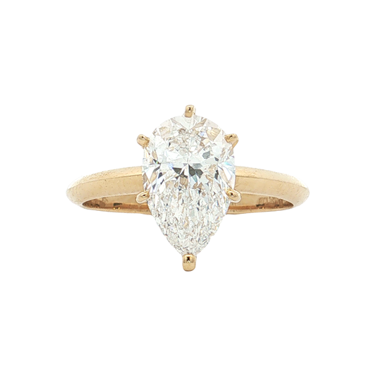 Yellow Gold Lab-Diamond Ring