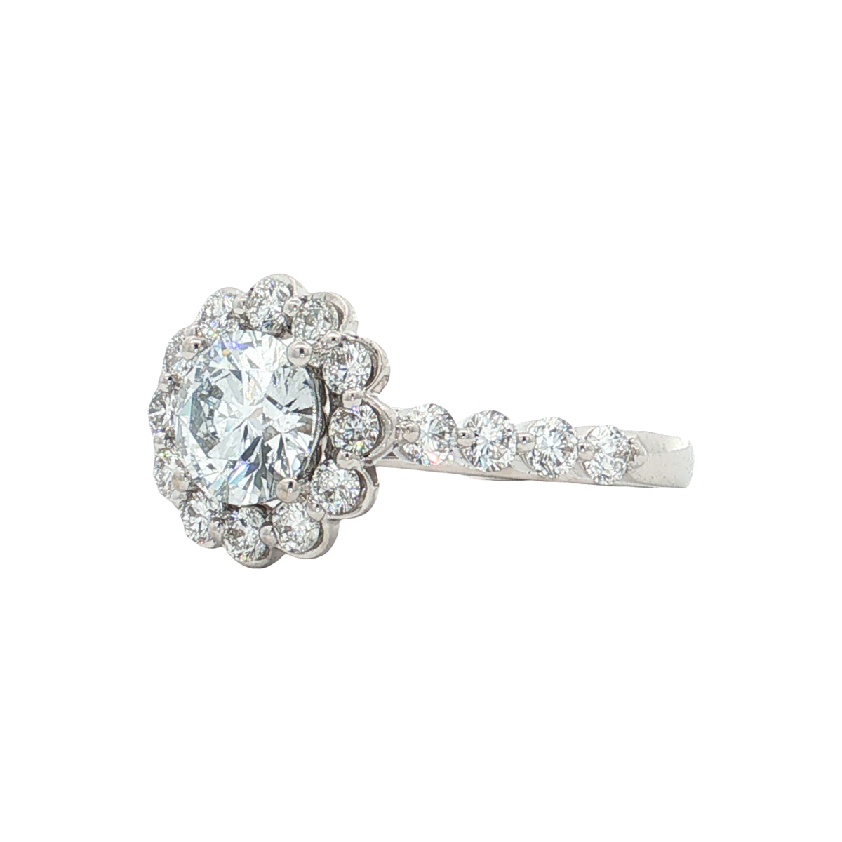 White Gold Lab-Diamond Ring
