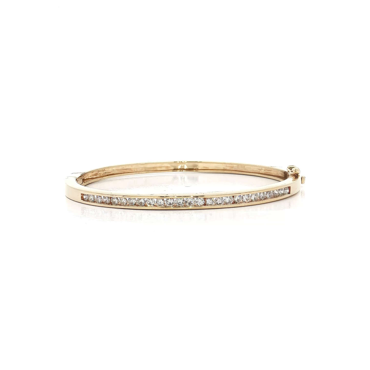 Yellow Gold Diamond Bangle