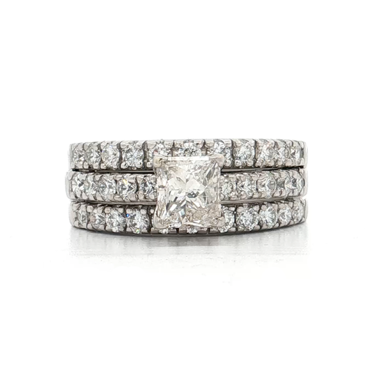 White Gold Diamond Bridal Ring
