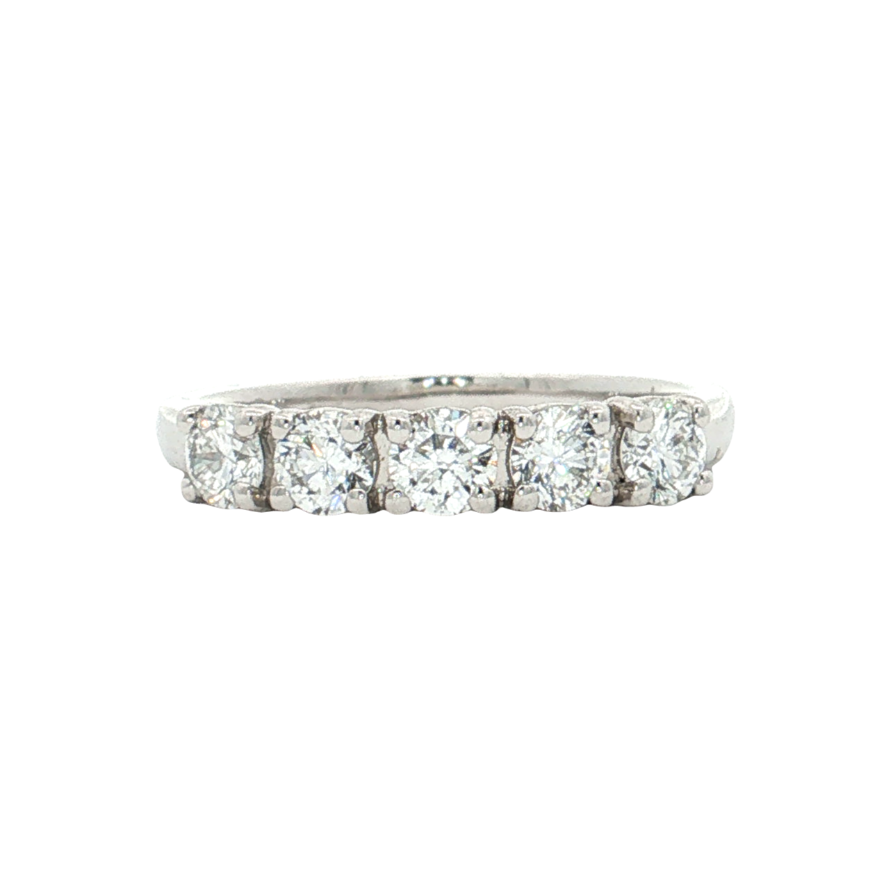 White Gold Lab-Diamond Band