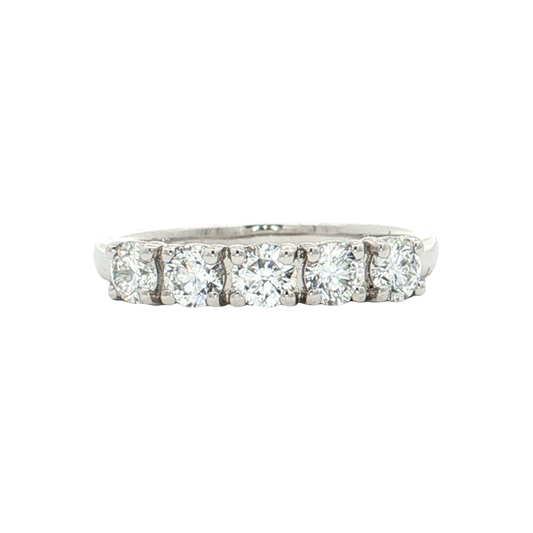 White Gold Lab-Diamond Band