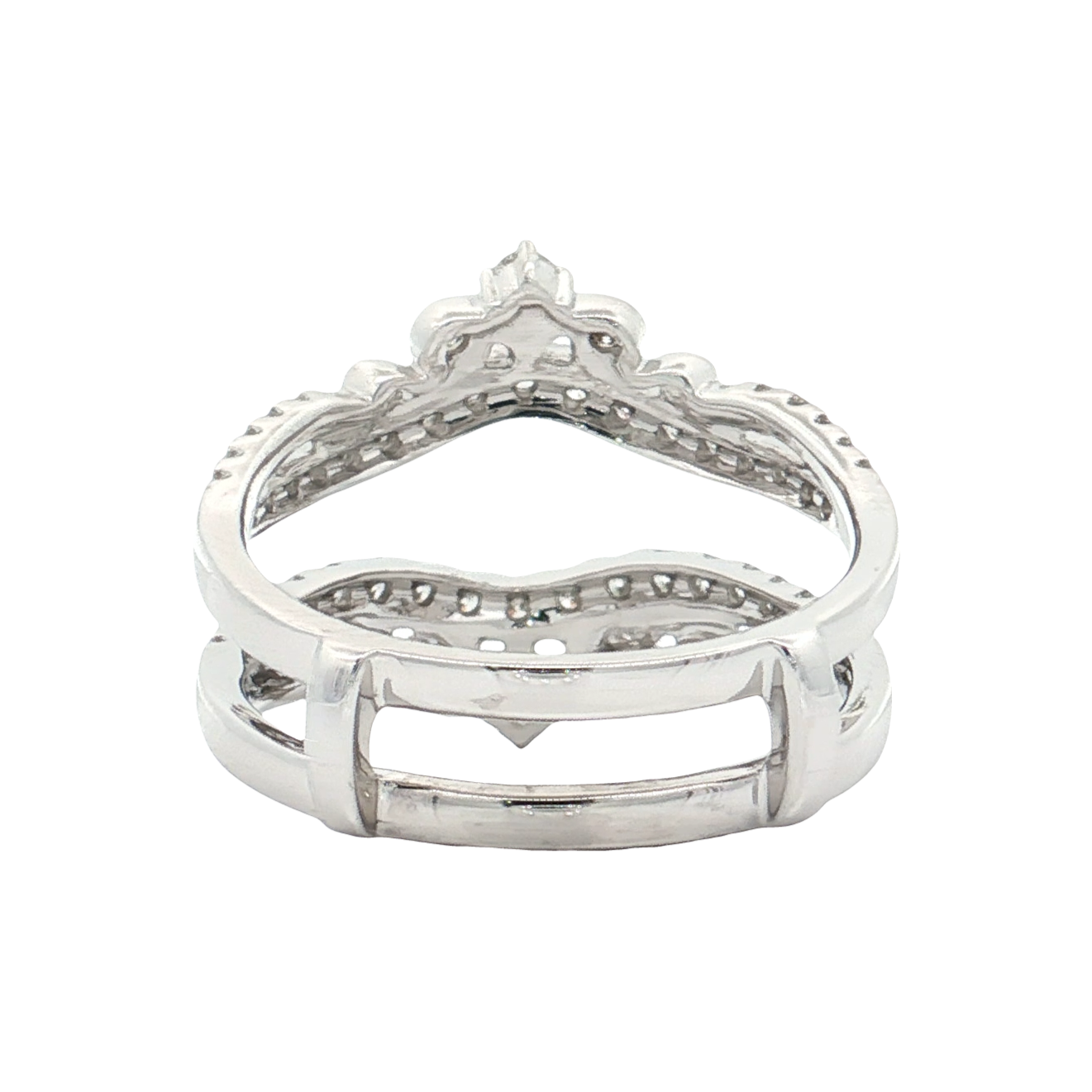 White Gold Diamond Ring Guard
