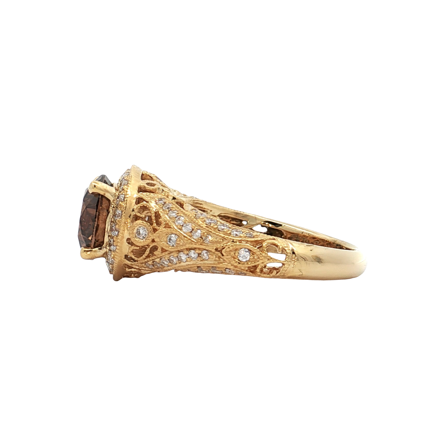 Yellow Gold Diamond Bridal Ring
