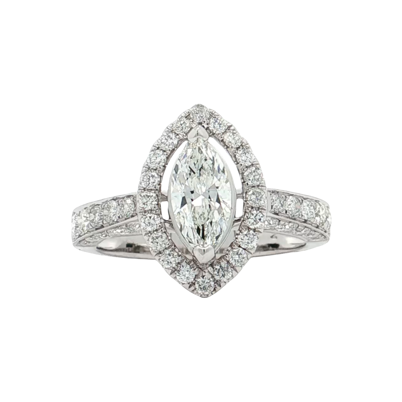 White Gold Diamond Bridal Ring
