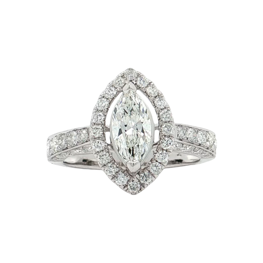 White Gold Diamond Bridal Ring