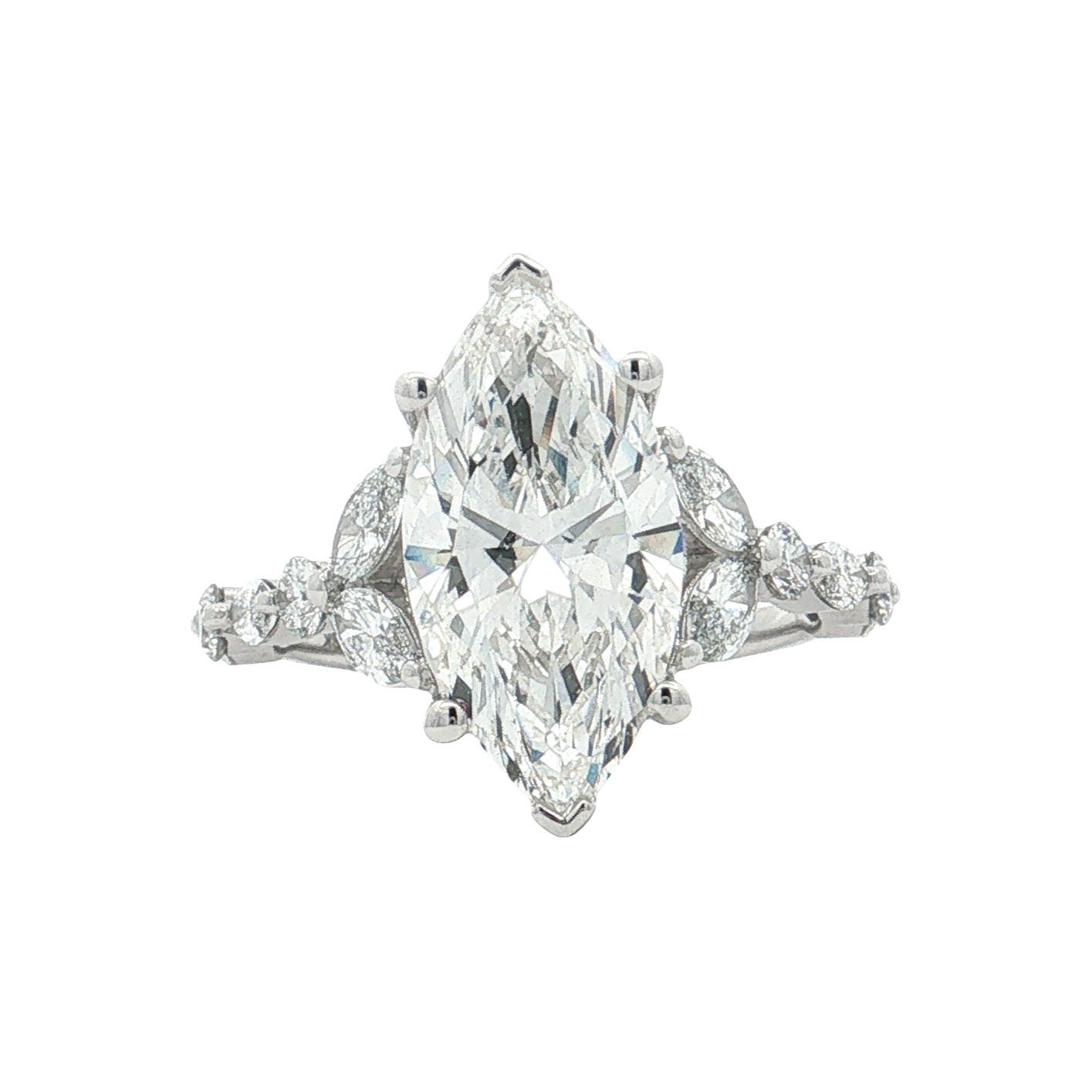 White Gold Lab-Diamond Ring