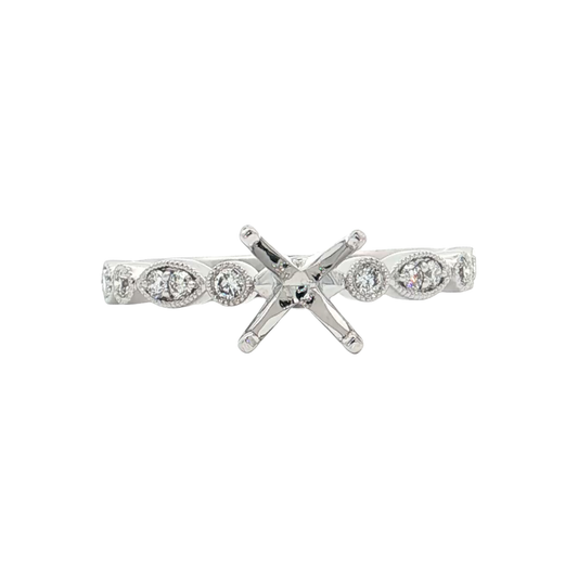 White Gold Diamond Bridal Setting