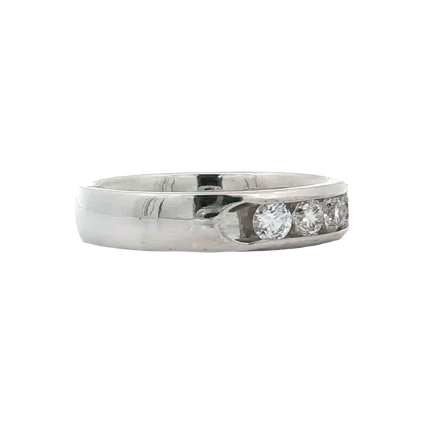 White Gold Diamond Wedding Band