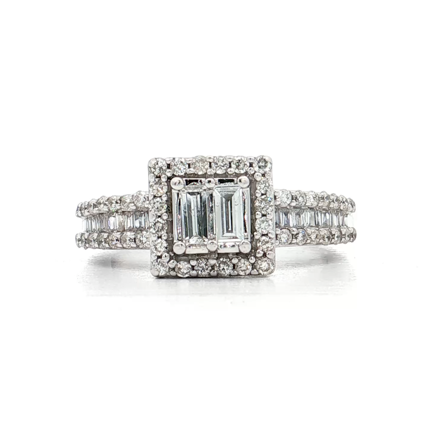 White Gold Diamond Bridal Ring