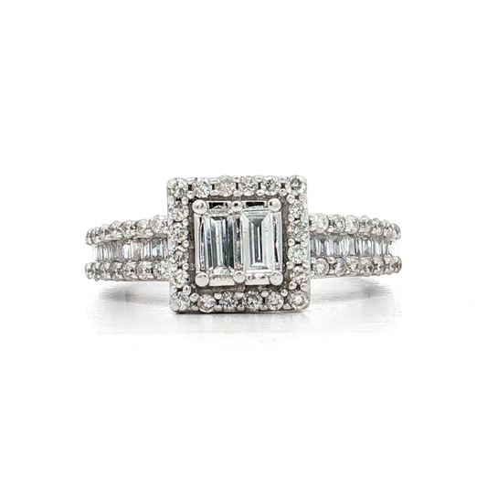 White Gold Diamond Bridal Ring