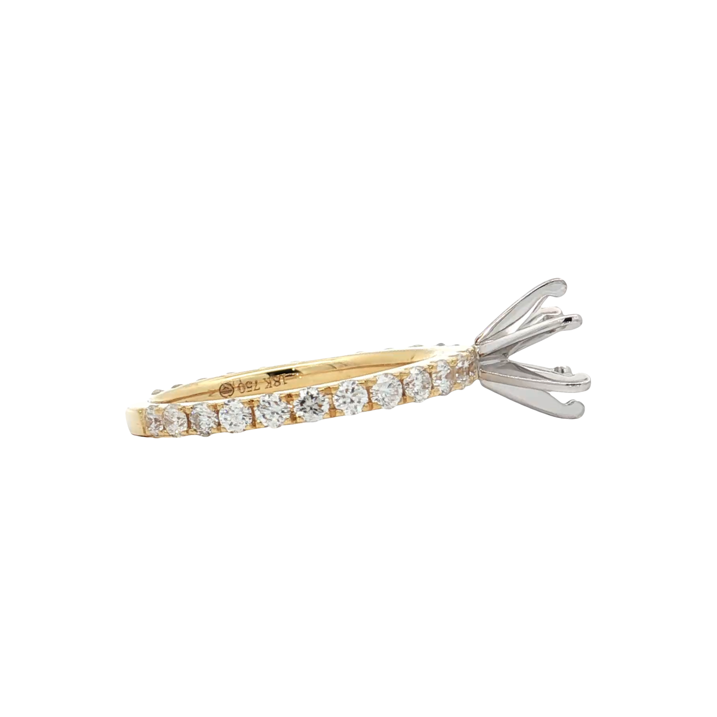 Yellow Gold Diamond Bridal Setting
