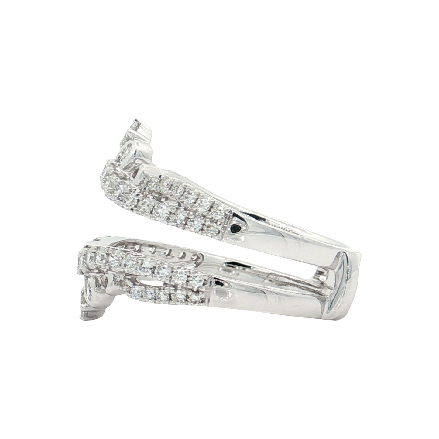 White Gold Diamond Ring Guard