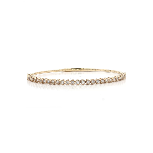 Yellow Gold Diamond Bangle