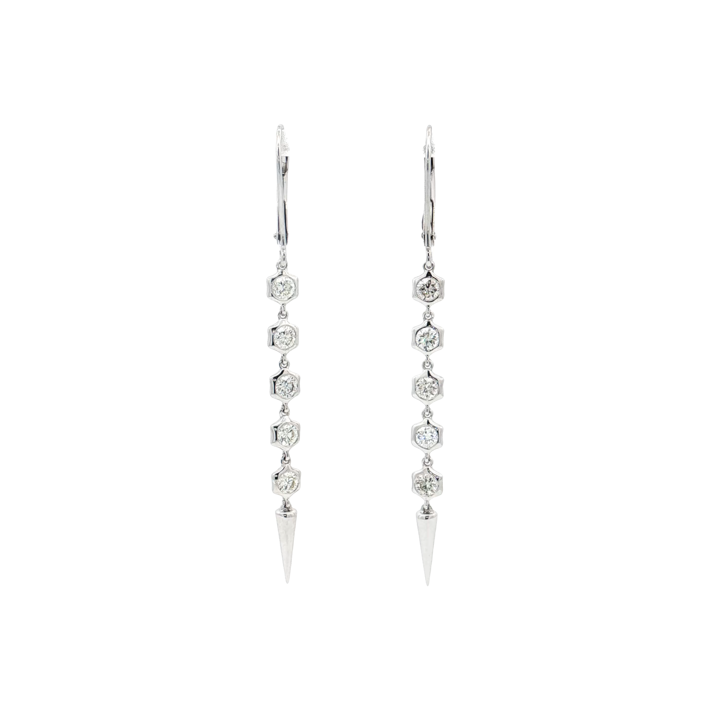 White Gold Diamond Earrings