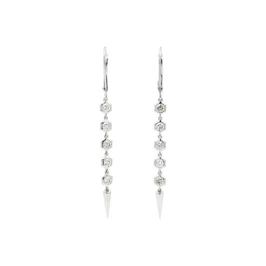 White Gold Diamond Earrings