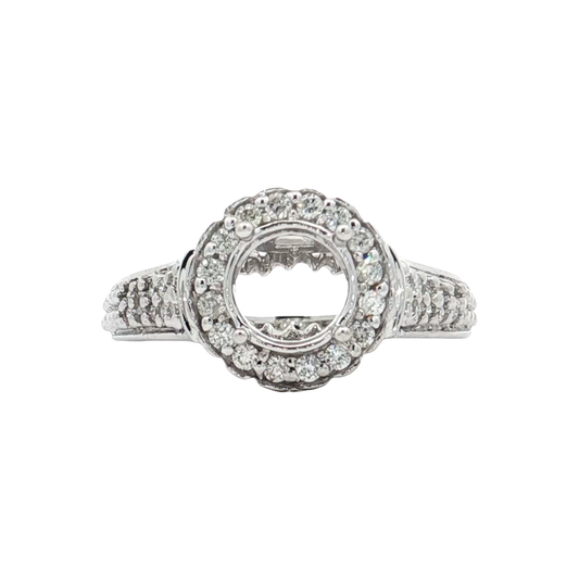 White Gold Diamond Bridal Setting