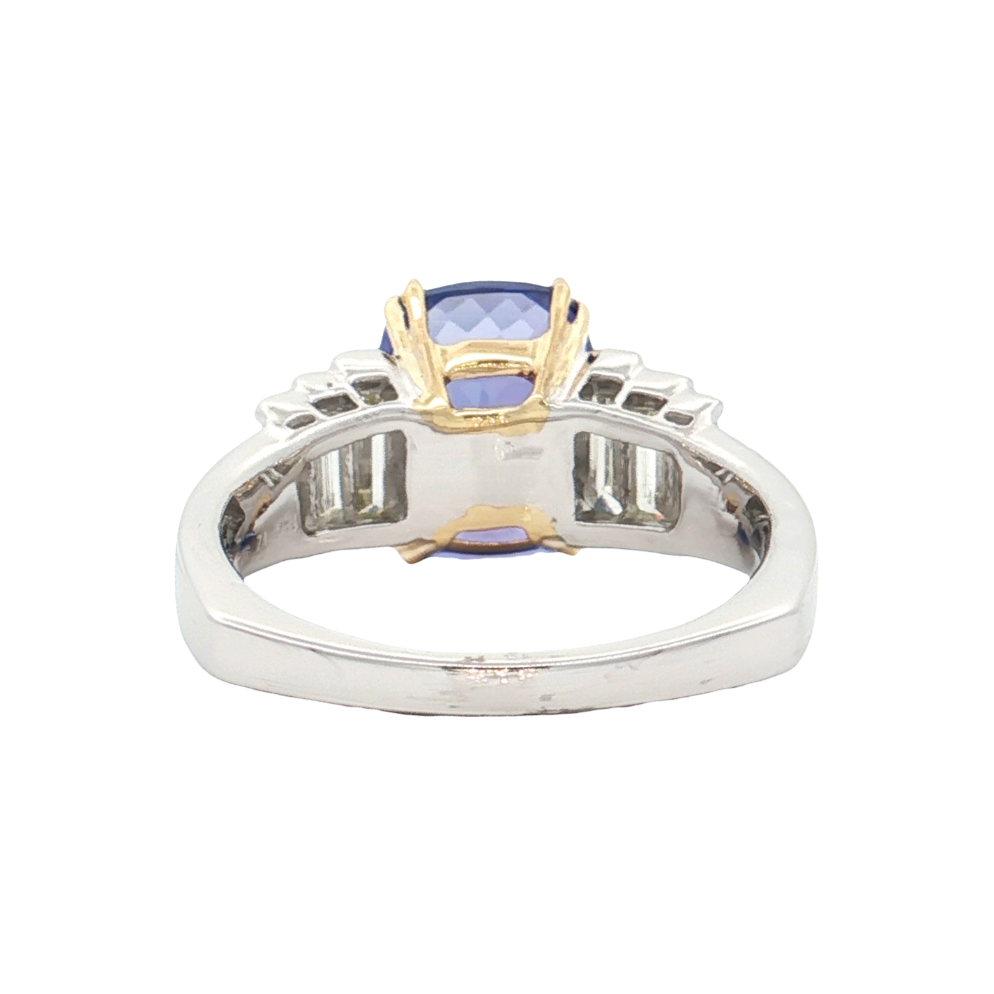 White Gold Tanzanite & Diamond Ring