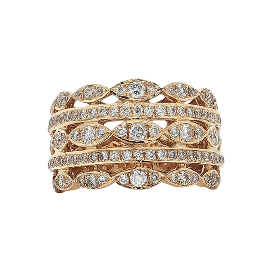Yellow Gold Diamond Fashion Ring