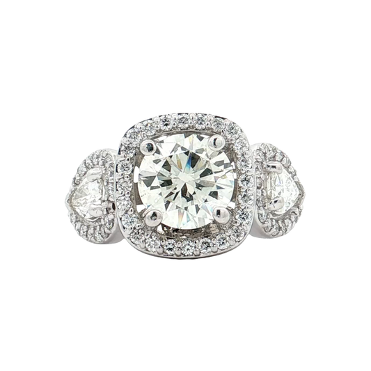 White Gold Diamond Bridal Ring