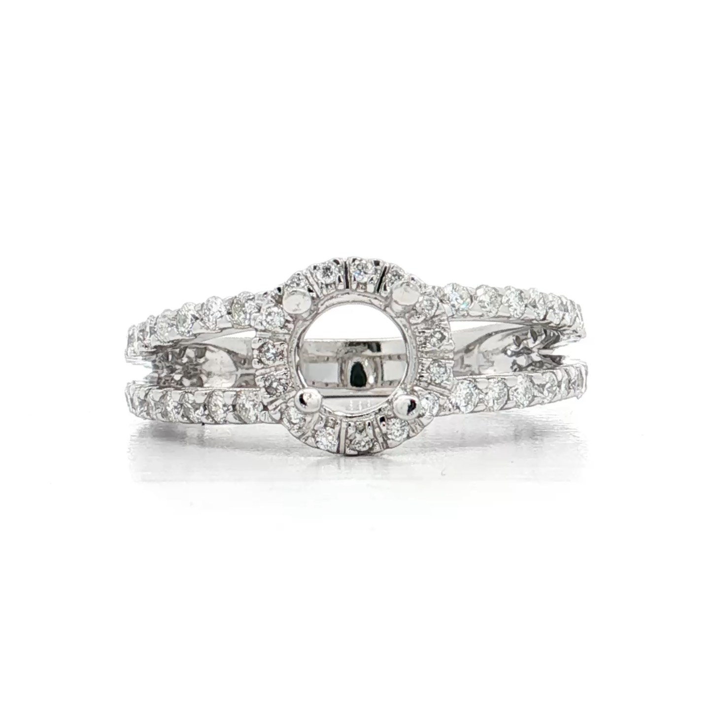 White Gold Diamond Bridal Setting