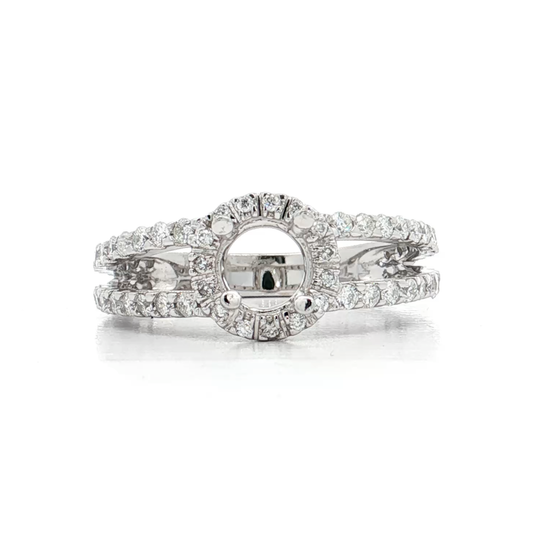 White Gold Diamond Bridal Setting