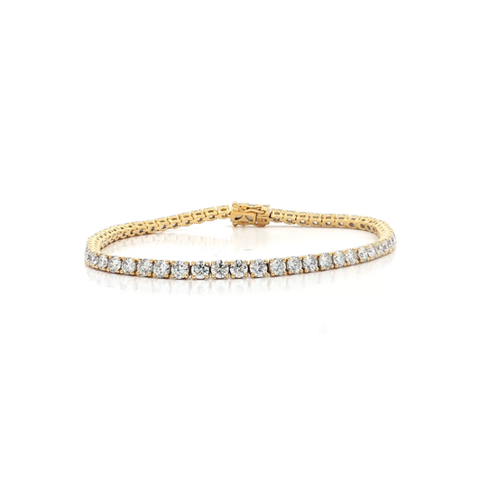 Yellow Gold Diamond Tennis Bracelet