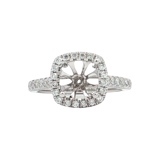White Gold Diamond Bridal Setting