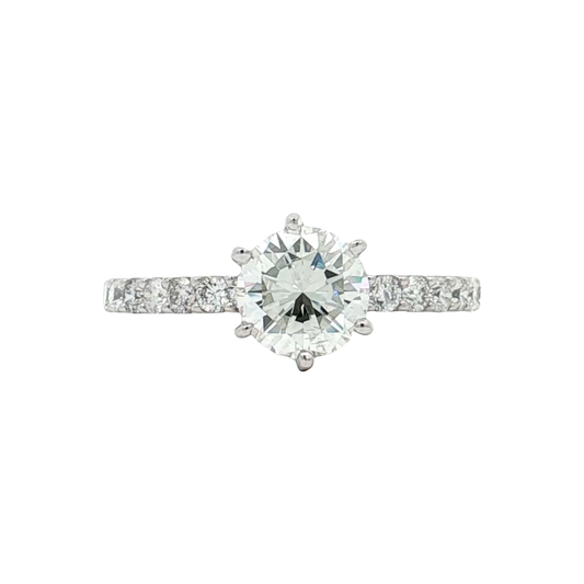 White Gold Diamond Bridal Ring
