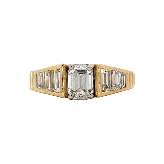 Yellow Gold Diamond Bridal Ring