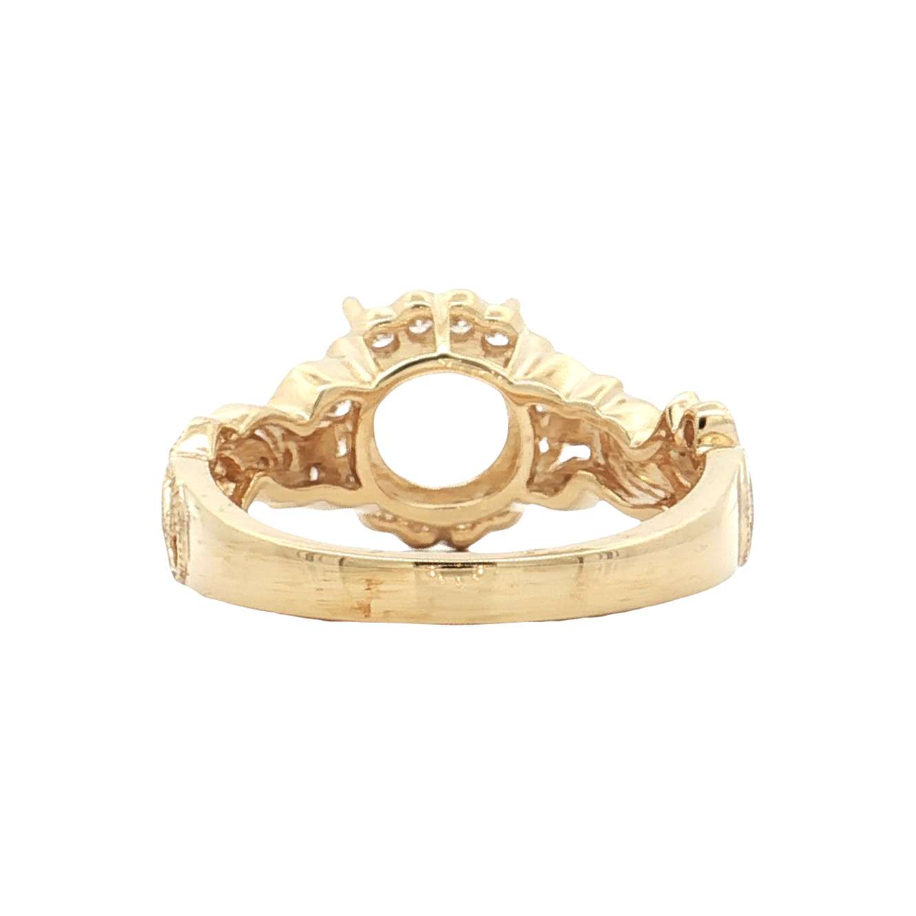 Yellow Gold Diamond Bridal Setting