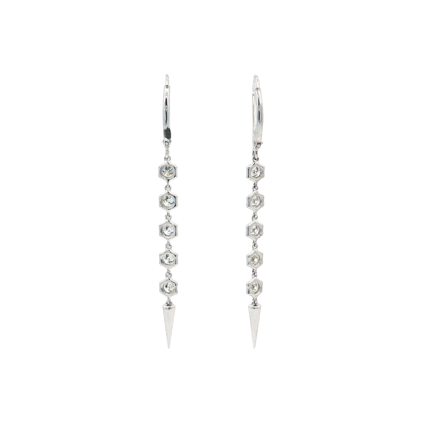 White Gold Diamond Earrings