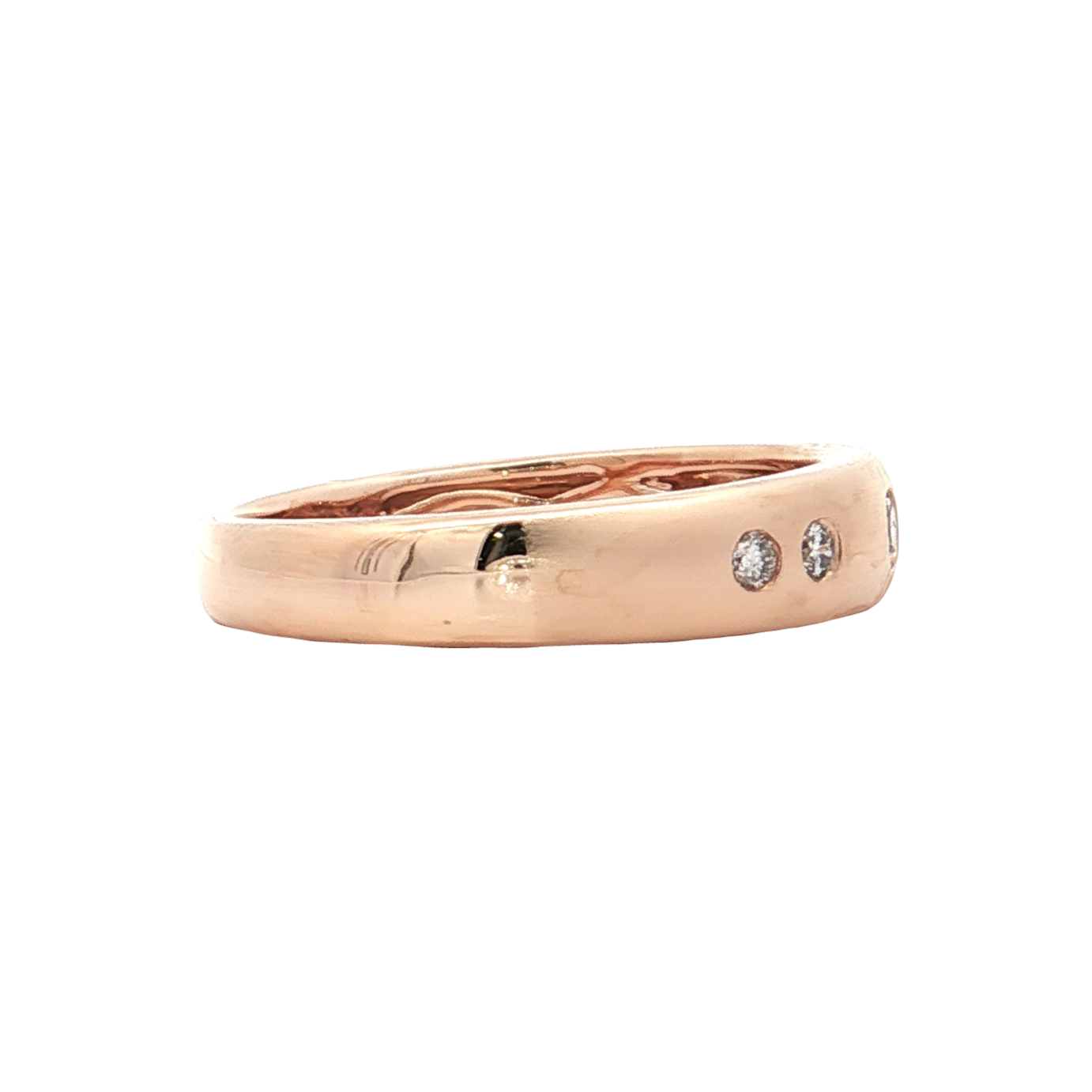 Rose Gold Diamond Wedding Band