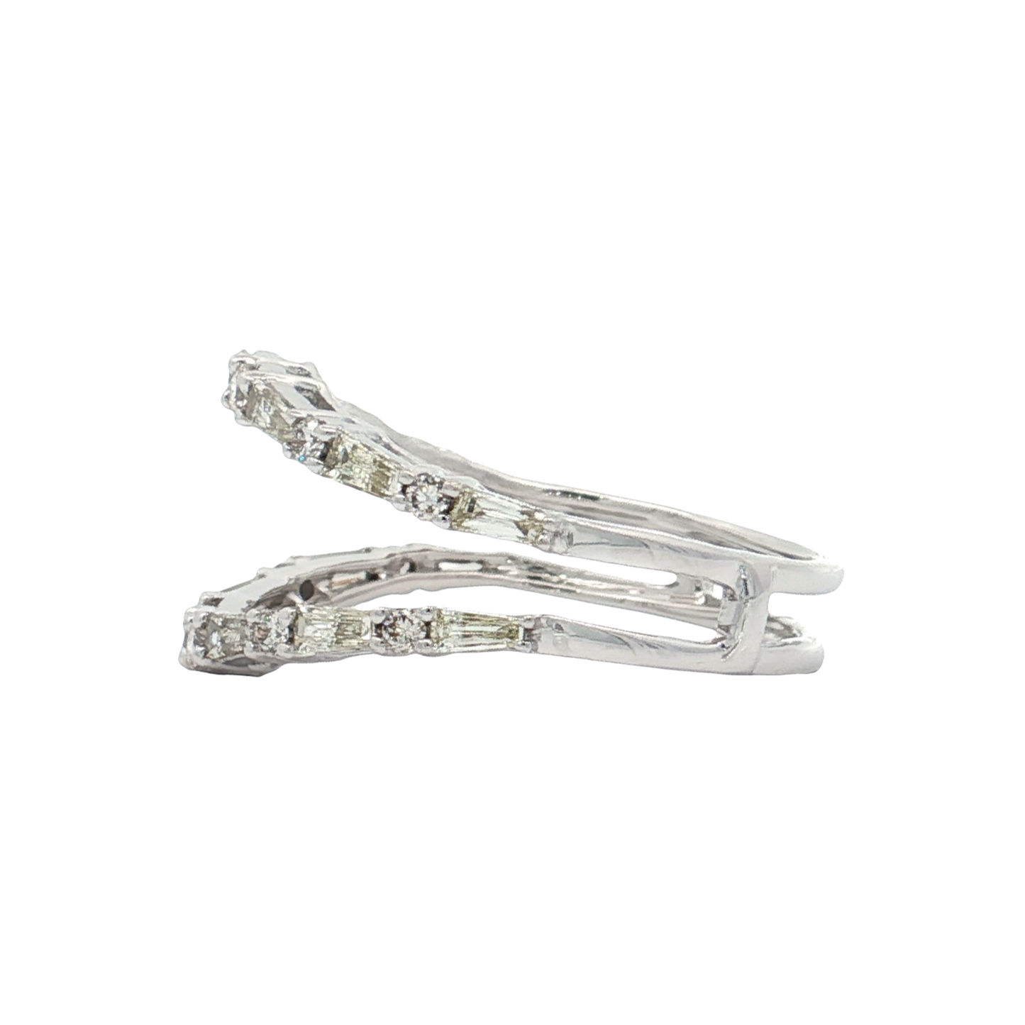 White Gold Diamond Ring Guard