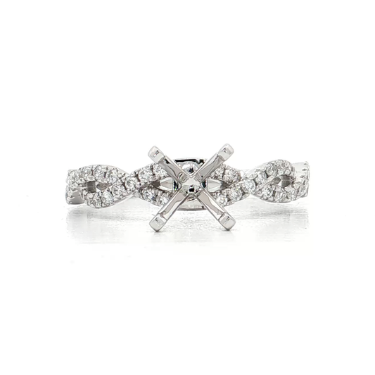 White Gold Diamond Bridal Setting