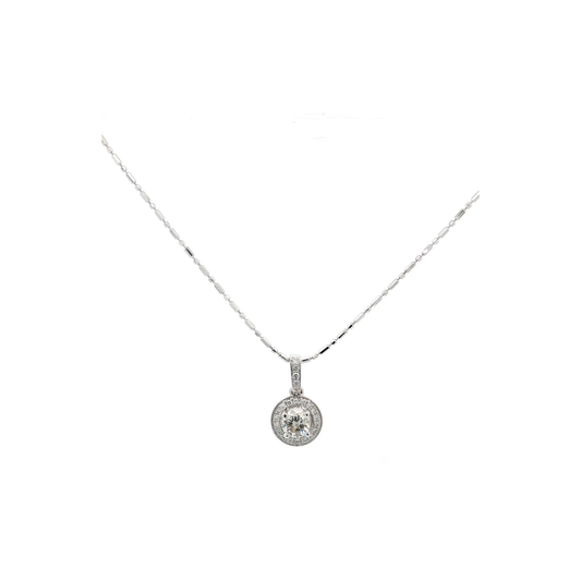 White Gold Diamond Pendant