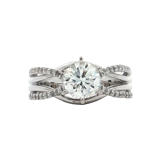 White Gold Diamond Bridal Ring