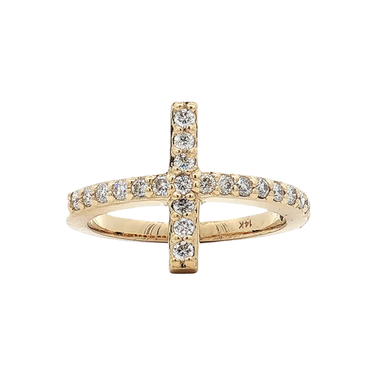 Yellow Gold Diamond Fashion Ring