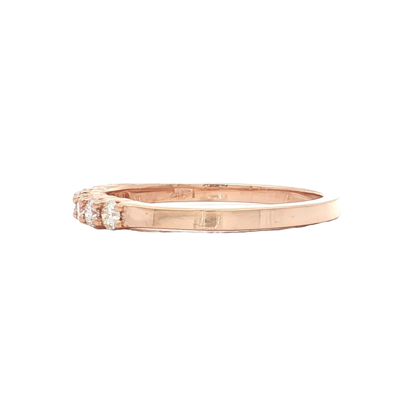Rose Gold Diamond Wedding Band