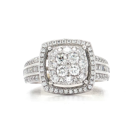 White Gold Diamond Bridal Ring